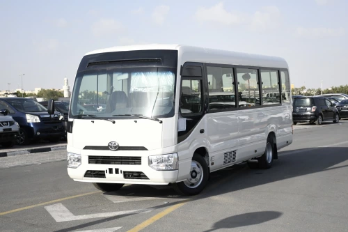 Toyota Coaster 23 Seater 2025 Model Year 2.7L Petrol White Color