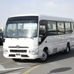 Toyota Coaster 23 Seater 2025 Model Year 2.7L Petrol White Color - Thumbnail 1