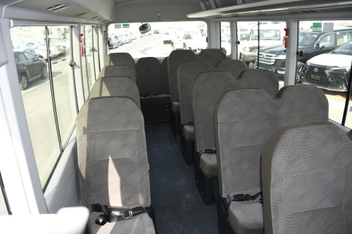 Toyota Coaster 23 Seater 2025 Model Year 2.7L Petrol White Color
