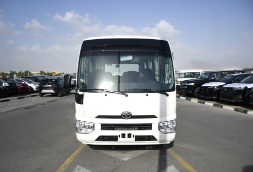 Toyota Coaster 23 Seater 2025 Model Year 2.7L Petrol White Color