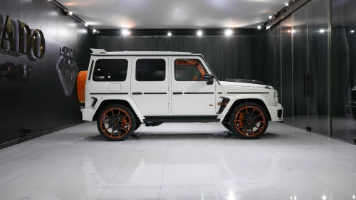2021 Mercedes-Benz G800 by Brabus, White Exterior