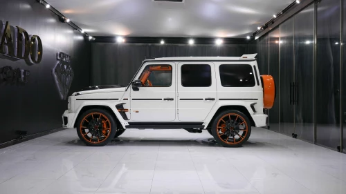 2021 Mercedes-Benz G800 by Brabus, White Exterior