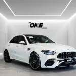 Mercedes-Benz C63s 6.2L Petrol 2024 Model Year White Color Exterior  - Thumbnail 1