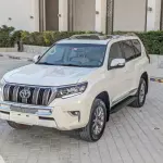 Toyota Prado GXR 4.0L Petrol 2018 Model Year White Color Exterior  - Thumbnail 3
