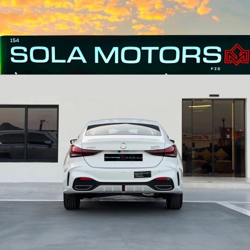 MG 5 Luxury 1.5L Petrol 2025 Model Year White Color Exterior