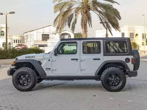 Jeep Wrangler Sport Willys 2024 Model Year silver Color Exterior 