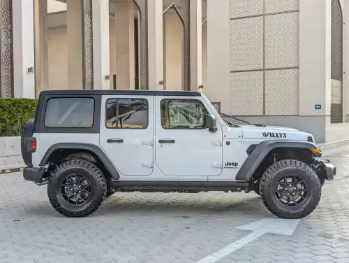 Jeep Wrangler Sport Willys 2024 Model Year silver Color Exterior 