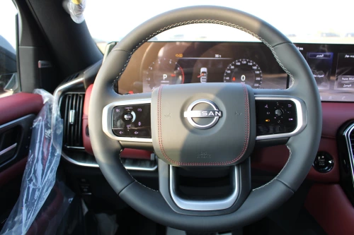Nissan Patrol Y63 3.5L Petrol 2026 LE Platinum City - Black - Black/Red