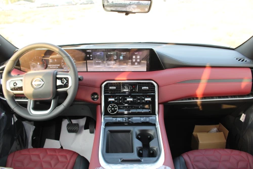 Nissan Patrol Y63 3.5L Petrol 2026 LE Platinum City - Black - Black/Red