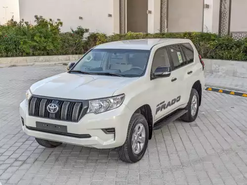 Toyota Prado TX 2.7L Petrol 2023 Model Year White Color Exterior