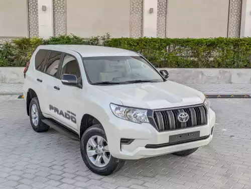 Toyota Prado TX 2.7L Petrol 2023 Model Year White Color Exterior