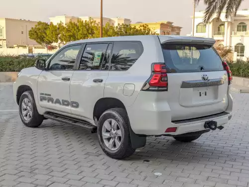 Toyota Prado TX 2.7L Petrol 2023 Model Year White Color Exterior