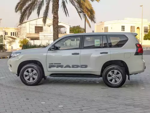Toyota Prado TX 2.7L Petrol 2023 Model Year White Color Exterior