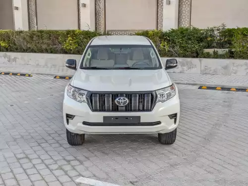 Toyota Prado TX 2.7L Petrol 2023 Model Year White Color Exterior