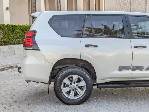 Toyota Prado TX 2.7L Petrol 2023 Model Year White Color Exterior