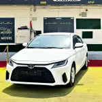 Toyota Yaris Full option 1.5L Petrol 2023 Model Year White Color Exterior - Thumbnail 1