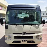 Toyota Coaster 23 Seater 2.7L Petrol 2026 Model Year White Color Exterior - Thumbnail 2