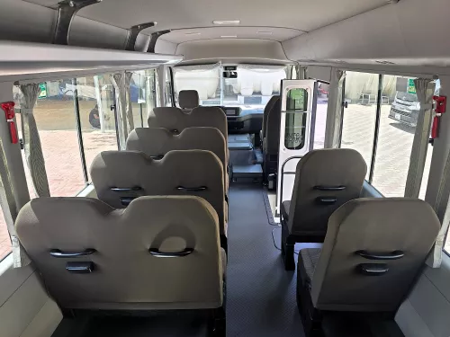 Toyota Coaster 23 Seater 2.7L Petrol 2026 Model Year White Color Exterior
