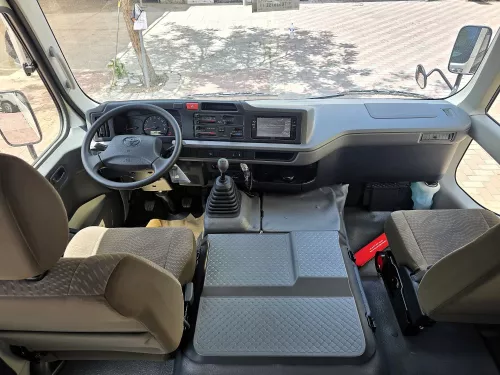 Toyota Coaster 23 Seater 2.7L Petrol 2026 Model Year White Color Exterior