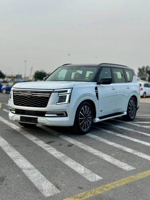 Nissan Petrol LE Platinum 3.5L Petrol 2026 Model Year White Color Exterior 