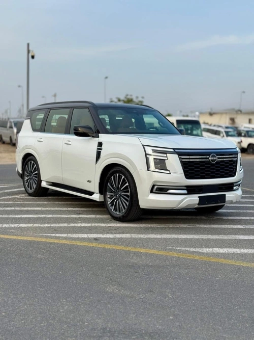 Nissan Petrol LE Platinum 3.5L Petrol 2026 Model Year White Color Exterior 