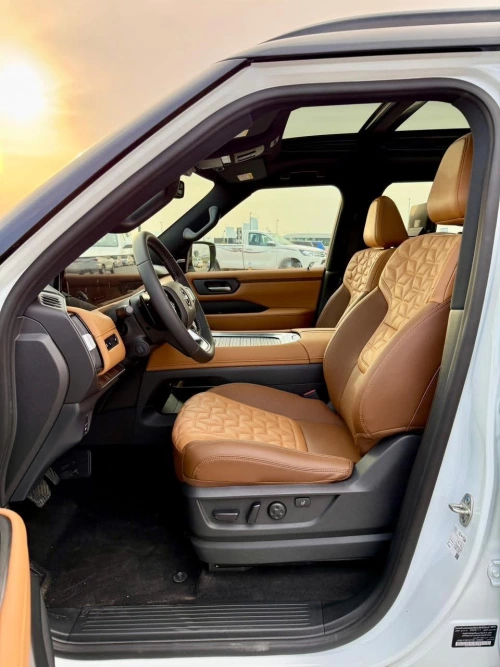 Nissan Petrol LE Platinum 3.5L Petrol 2026 Model Year White Color Exterior 