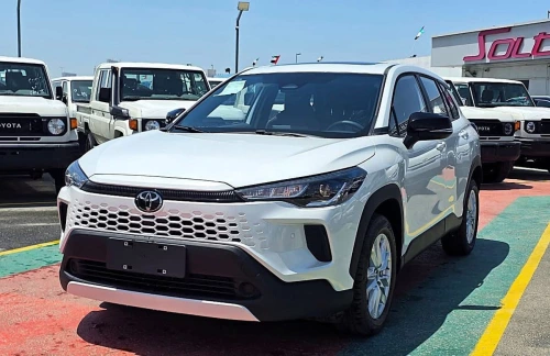 Toyota Corolla Cross HEV 2.0L Hybrid 2025 Model Year White Color Exterior 