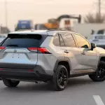 Toyota Rav4 XLE 2.5L Hybrid 2022 Model Year Silver Color Exterior  - Thumbnail 4