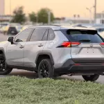 Toyota Rav4 XLE 2.5L Hybrid 2022 Model Year Silver Color Exterior  - Thumbnail 5