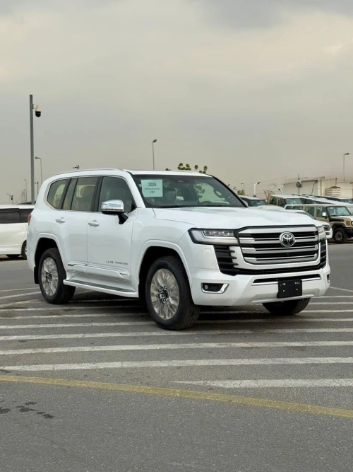 Toyota Land Cruiser VX.R 3.5L Petrol 2026 Model Year White Color Exterior 
