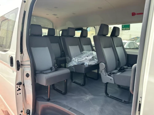 Toyota Hiace High Roof 3.5L Petrol AT 2026 Model Year - White (Black Bumper)