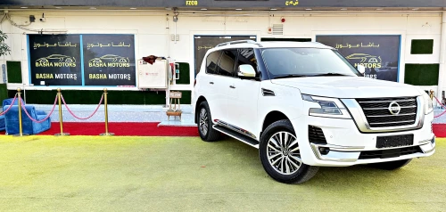 Nissan Petrol Platinum 5.7L Petrol 2021 Model Year White Color Exterior