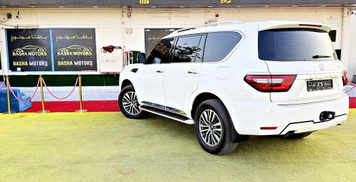 Nissan Petrol Platinum 5.7L Petrol 2021 Model Year White Color Exterior