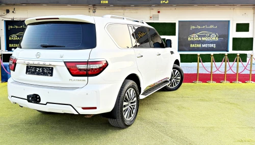 Nissan Petrol Platinum 5.7L Petrol 2021 Model Year White Color Exterior