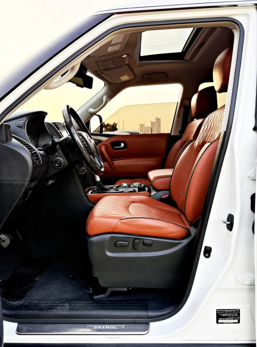 Nissan Petrol Platinum 5.7L Petrol 2021 Model Year White Color Exterior