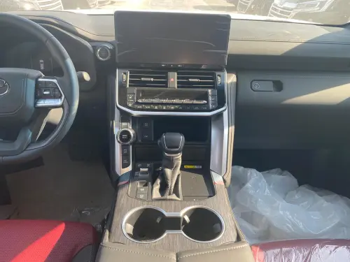 2026 Toyota Land Cruiser VXR  3.5L White Exterior Red and Black Interior