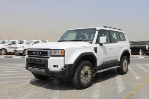  2026 Toyota Prado 2.4L Petrol White Exterior Black Interior