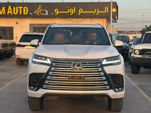Lexus LX600 2024 Model Year Twin-Turbo White Exterior