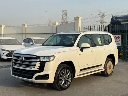 Toyota Land Cruiser 300 GXR 2026 Model Year 3.5L hybrid White Color Exterior