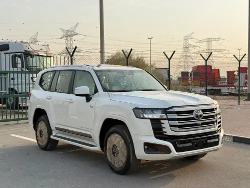 Toyota Land Cruiser 300 GXR 2026 Model Year 3.5L hybrid White Color Exterior