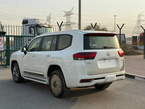 Toyota Land Cruiser 300 GXR 2026 Model Year 3.5L hybrid White Color Exterior