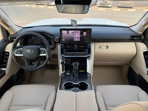 Toyota Land Cruiser 300 GXR 2026 Model Year 3.5L hybrid White Color Exterior