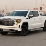 GMC Sierra Denali 5.3L Petrol 2022 Model Year White Color Exterior  - Thumbnail 1