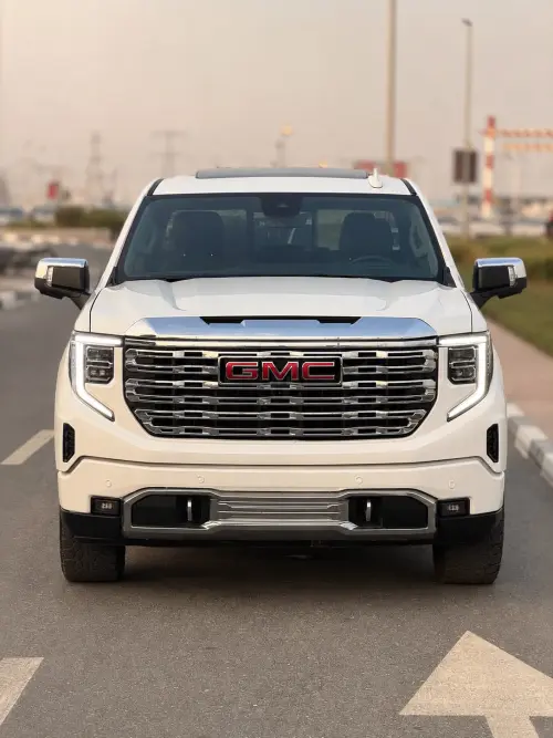 GMC Sierra Denali 5.3L Petrol 2022 Model Year White Color Exterior 
