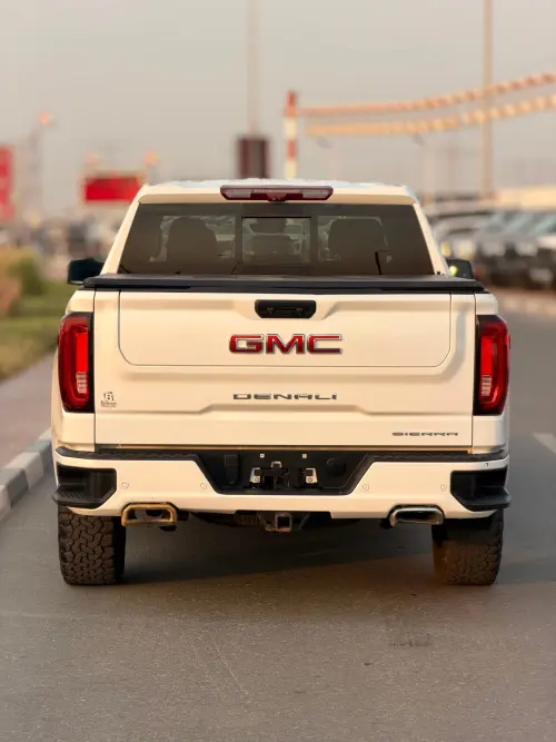 GMC Sierra Denali 5.3L Petrol 2022 Model Year White Color Exterior 