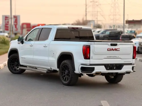 GMC Sierra Denali 5.3L Petrol 2022 Model Year White Color Exterior 