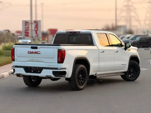 GMC Sierra Denali 5.3L Petrol 2022 Model Year White Color Exterior 
