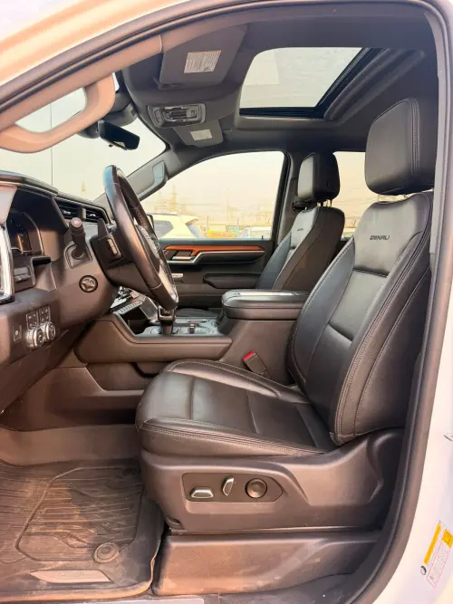 GMC Sierra Denali 5.3L Petrol 2022 Model Year White Color Exterior 