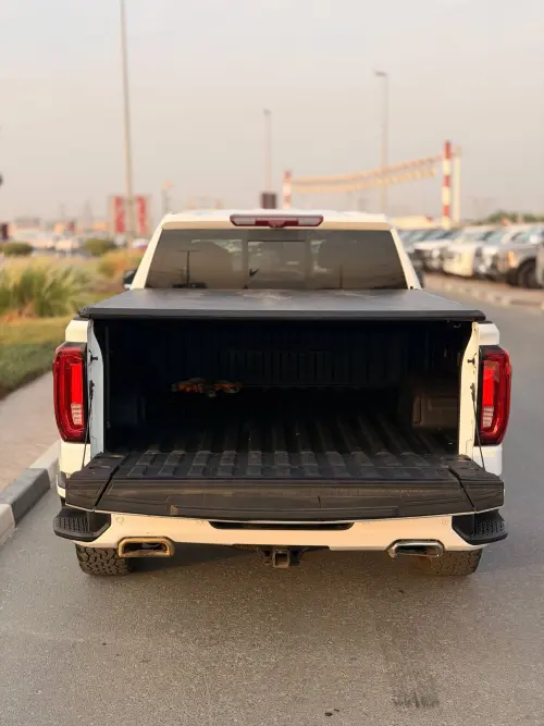 GMC Sierra Denali 5.3L Petrol 2022 Model Year White Color Exterior 