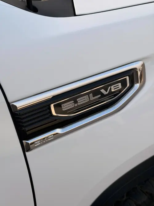 GMC Sierra Denali 5.3L Petrol 2022 Model Year White Color Exterior 